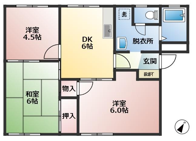 サンライズハイツの間取り