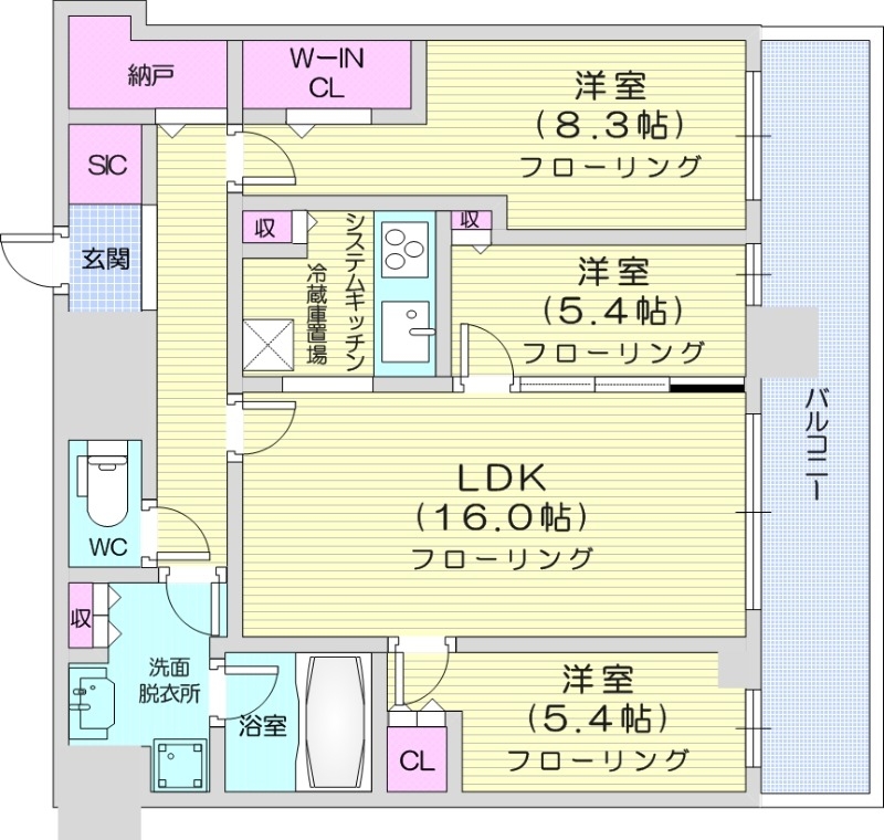 ONE札幌ステーションタワーの間取り