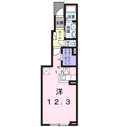 十和田市東十四番町のアパートの間取り