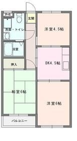 新座市大和田のマンションの間取り