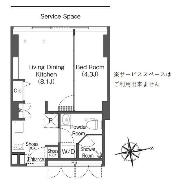 ウエリスアーバン品川タワーの間取り