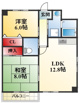 レヴェンテ翠香の間取り