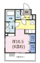 長崎市竹の久保町のマンションの間取り