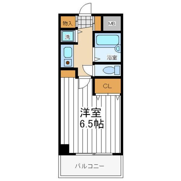 大阪市東住吉区杭全のマンションの間取り