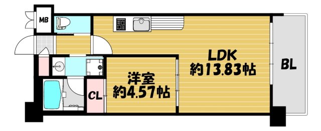 プレジオ今福鶴見の間取り