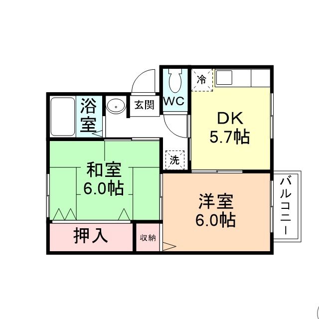 メゾン・サンハイツ　Ｃ棟の間取り