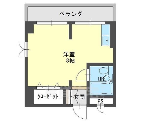 【長岡京市馬場のマンションの間取り】