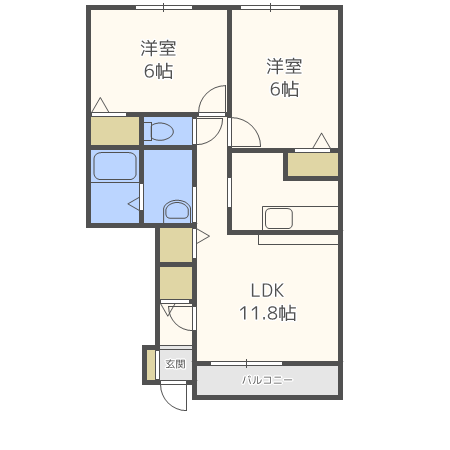 ルミエール・ロジュマンＣの間取り