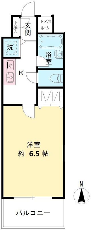 デューク桜上水の間取り