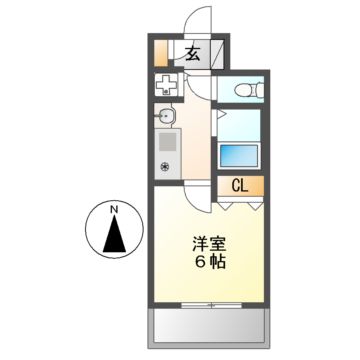 プレサンス名古屋城前の間取り