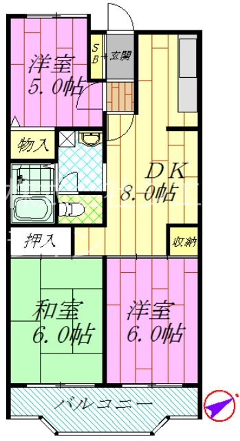 ドエル南葛西の間取り