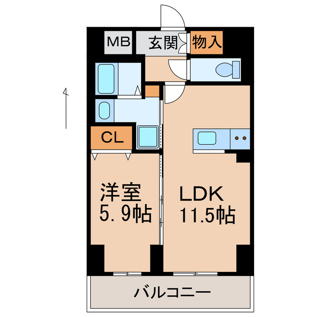 グランメール田中町の間取り