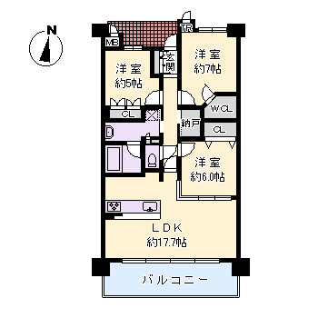 雲雀丘花屋敷アインスの間取り