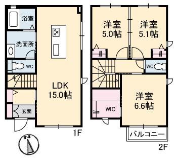 ジュネス・ｙｏｕｔｏIIの間取り