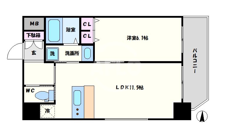 スプランディッド安土町の間取り