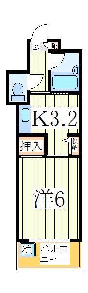 柏市あけぼののマンションの間取り