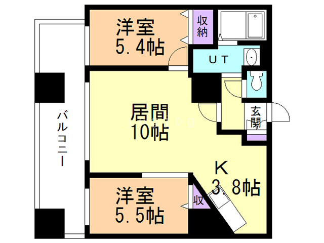 グランカーサ北３条の間取り