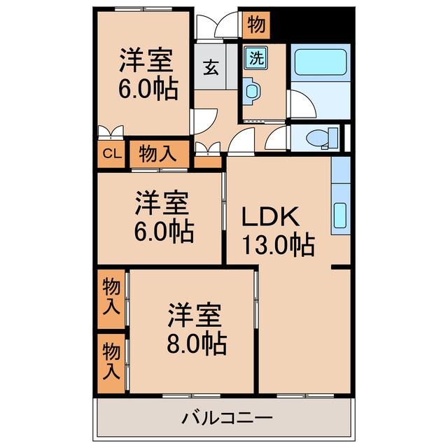 ロイヤルハイツ茜の間取り