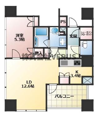 クラッシィタワー新宿御苑の間取り