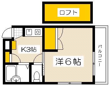 広島市西区古江東町のマンションの間取り