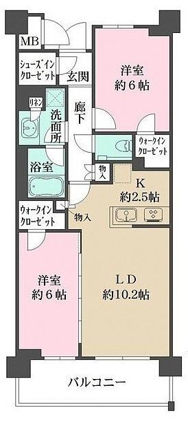 杉並区荻窪のマンションの間取り