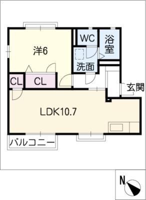 パークタウン琴坂Ｂの間取り