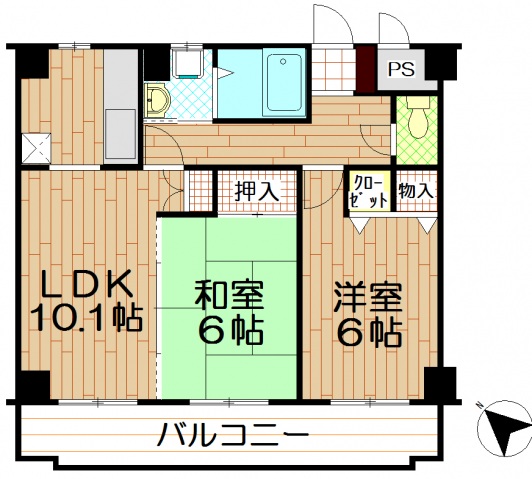 メゾンドクレールの間取り