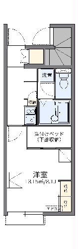 レオパレス美田園東の間取り