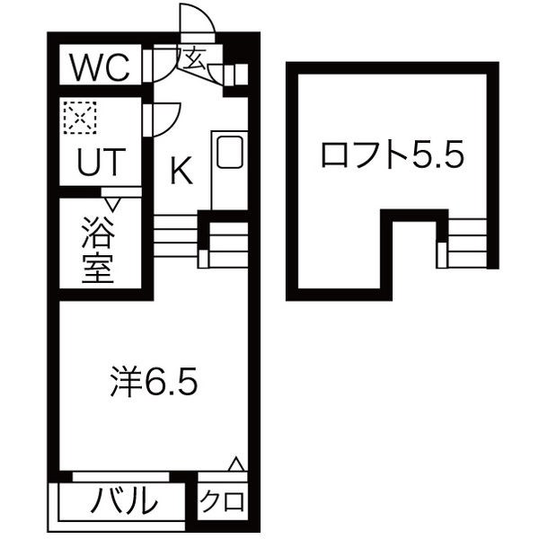 名古屋市昭和区山脇町のアパートの間取り