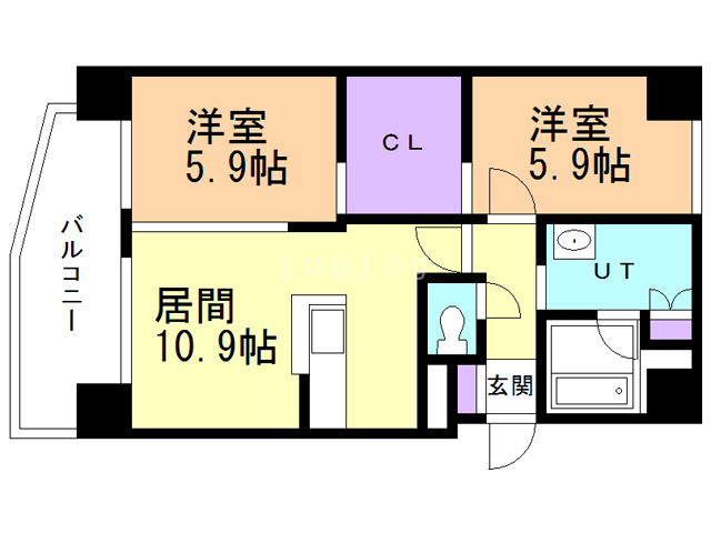 ラフィネ桑園の間取り