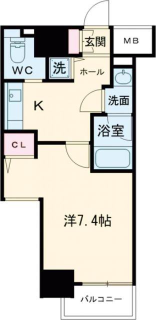 仙台市青葉区一番町のマンションの間取り