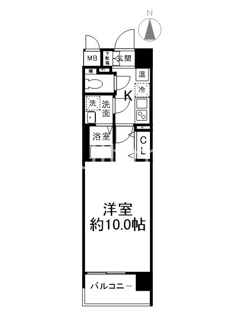 インベスト京都堀川の間取り