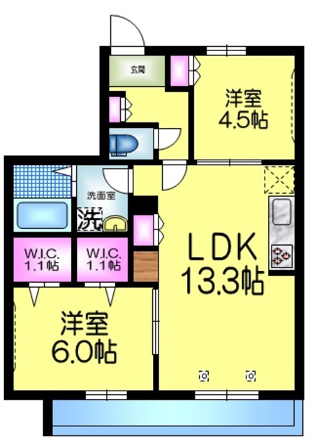 WISTERIA ウィステリアの間取り