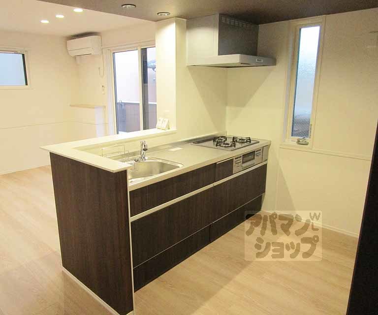 キッチン　２０２号室の写真です。