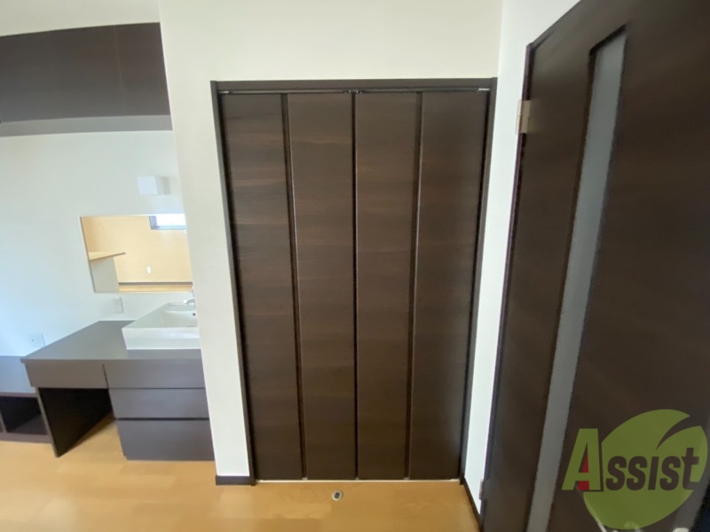 収納　ここに収納があります。収納があると部屋が広く使えます。