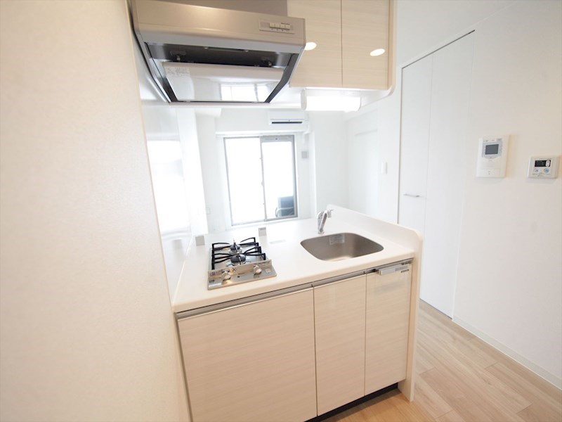 キッチン　システムキッチン（ガス2口コンロ付）カウンターキッチン