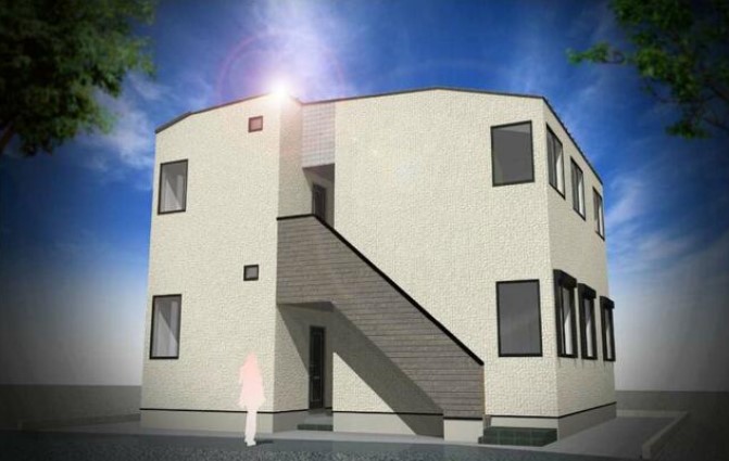 建物外観　インターネット無料・外観パースです。