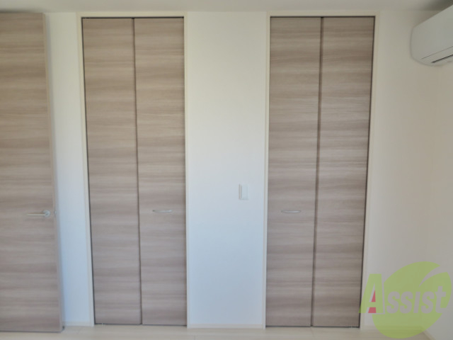 収納　クローゼットはここです。中の広さが気になりますね。