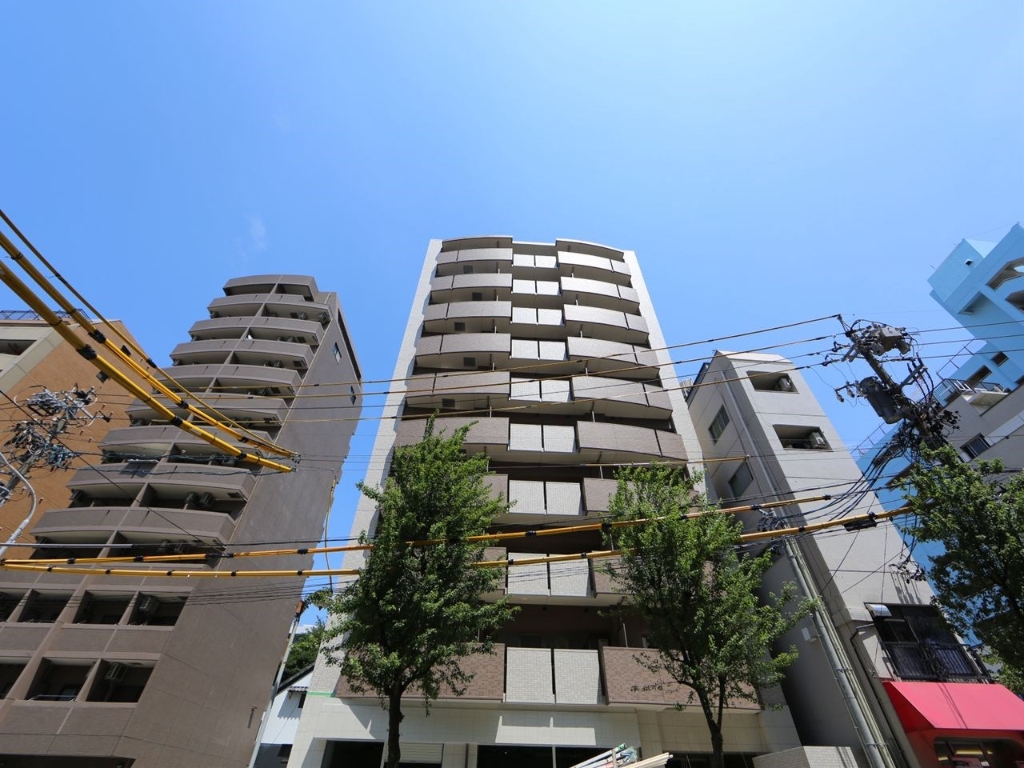 建物外観　外観　防犯カメラ　オートロック　光インターネット無料