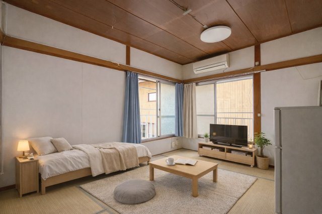 居室・リビング　家具配置イメージ画像です。