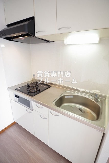 キッチン　2口コンロのシステムキッチンです！