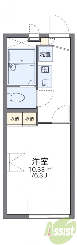 レオパレスワイズ 02の間取り写真