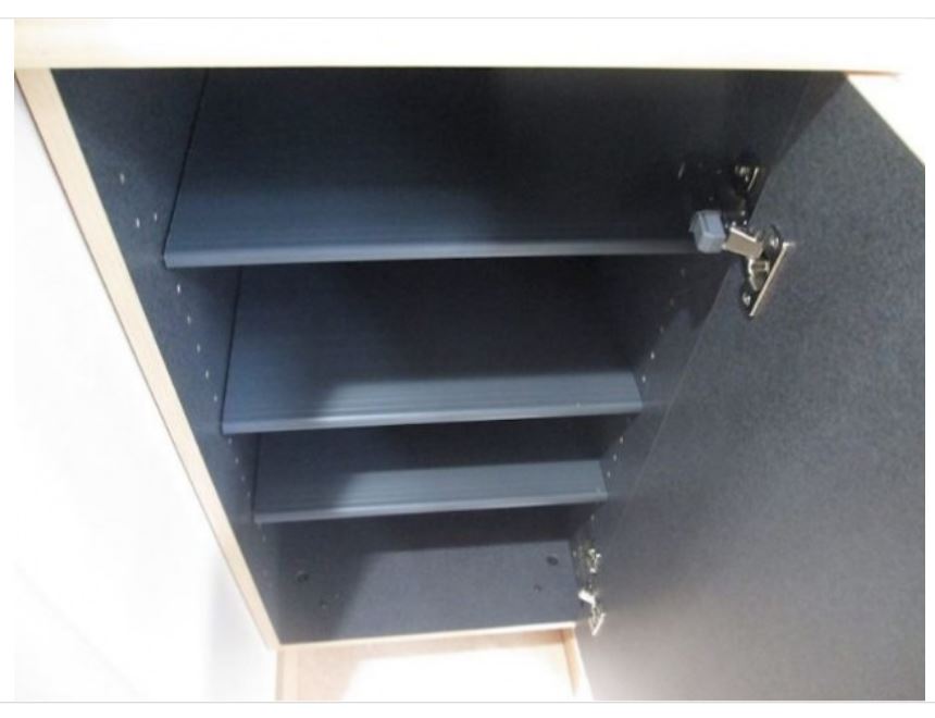 収納　広角レンズで撮影の為、実際の見え方と異なります。同一仕様。