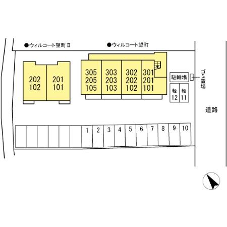 駐車場　配置図