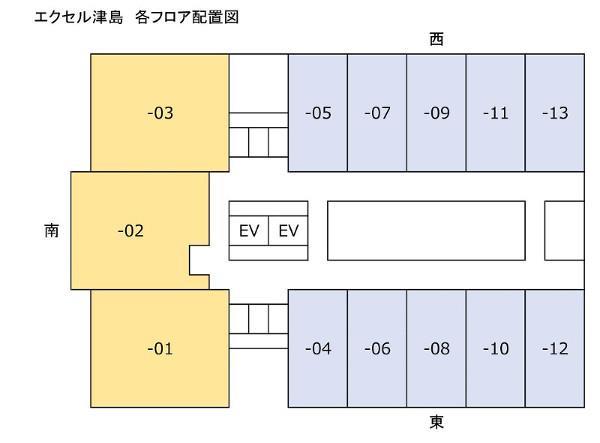 その他共有部分　エクセル津島フロア配置図です