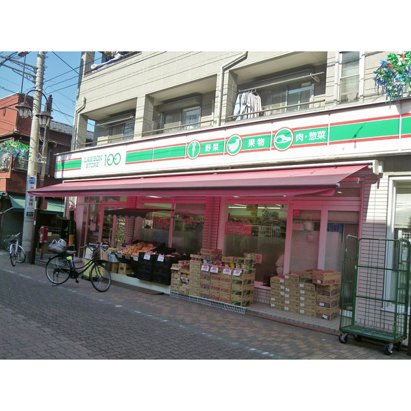 コンビニ　ローソンストア１００新蒲田店（コンビニ）まで42m