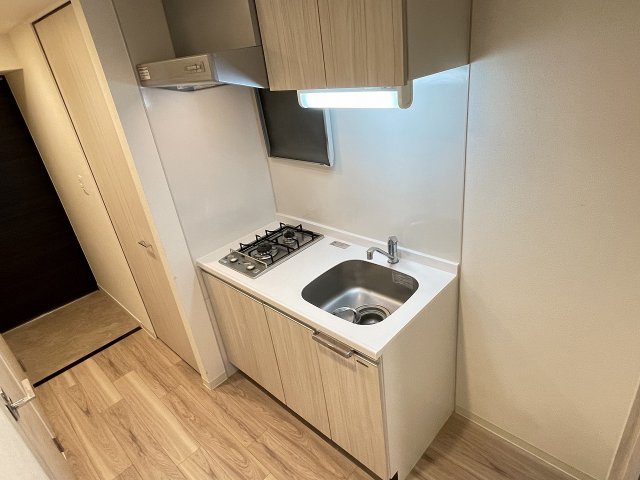 キッチン　コンパクトなキッチンで掃除もラクラク