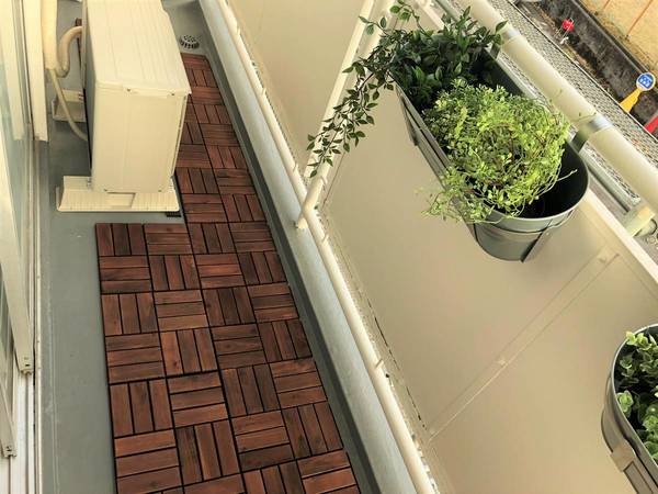バルコニー　モデルルームの写真です