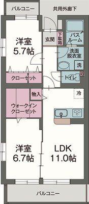 エクセレント中原の間取り写真