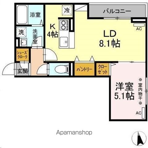 DーROOM南材木町の間取り写真